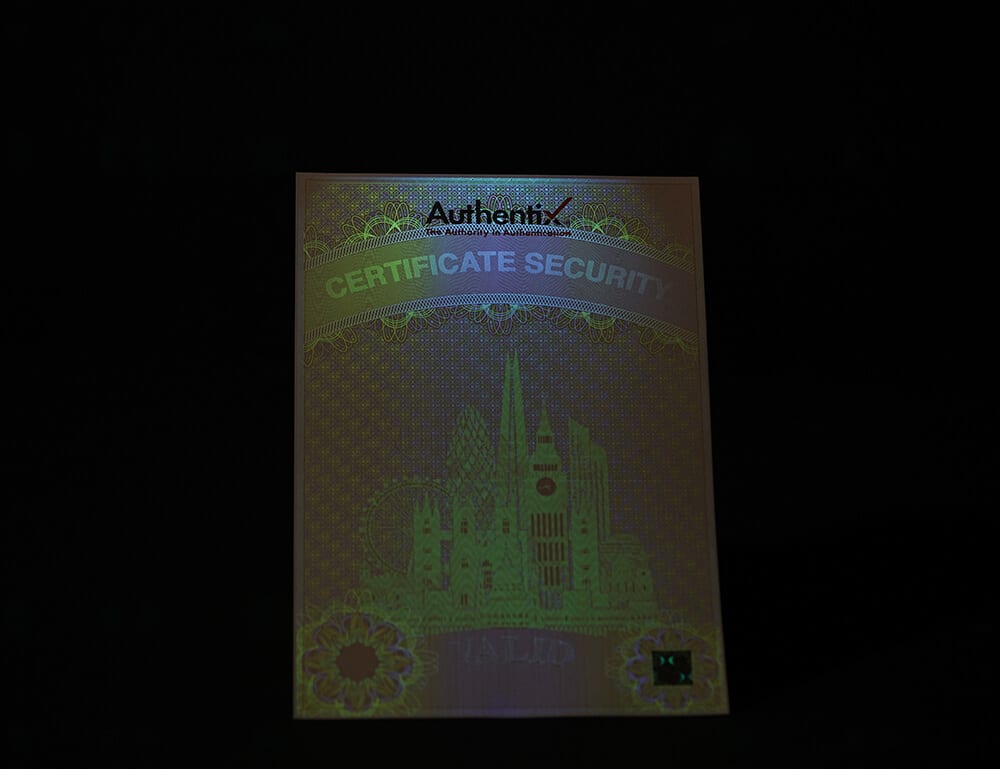 semi-overt physical security features for brand protection